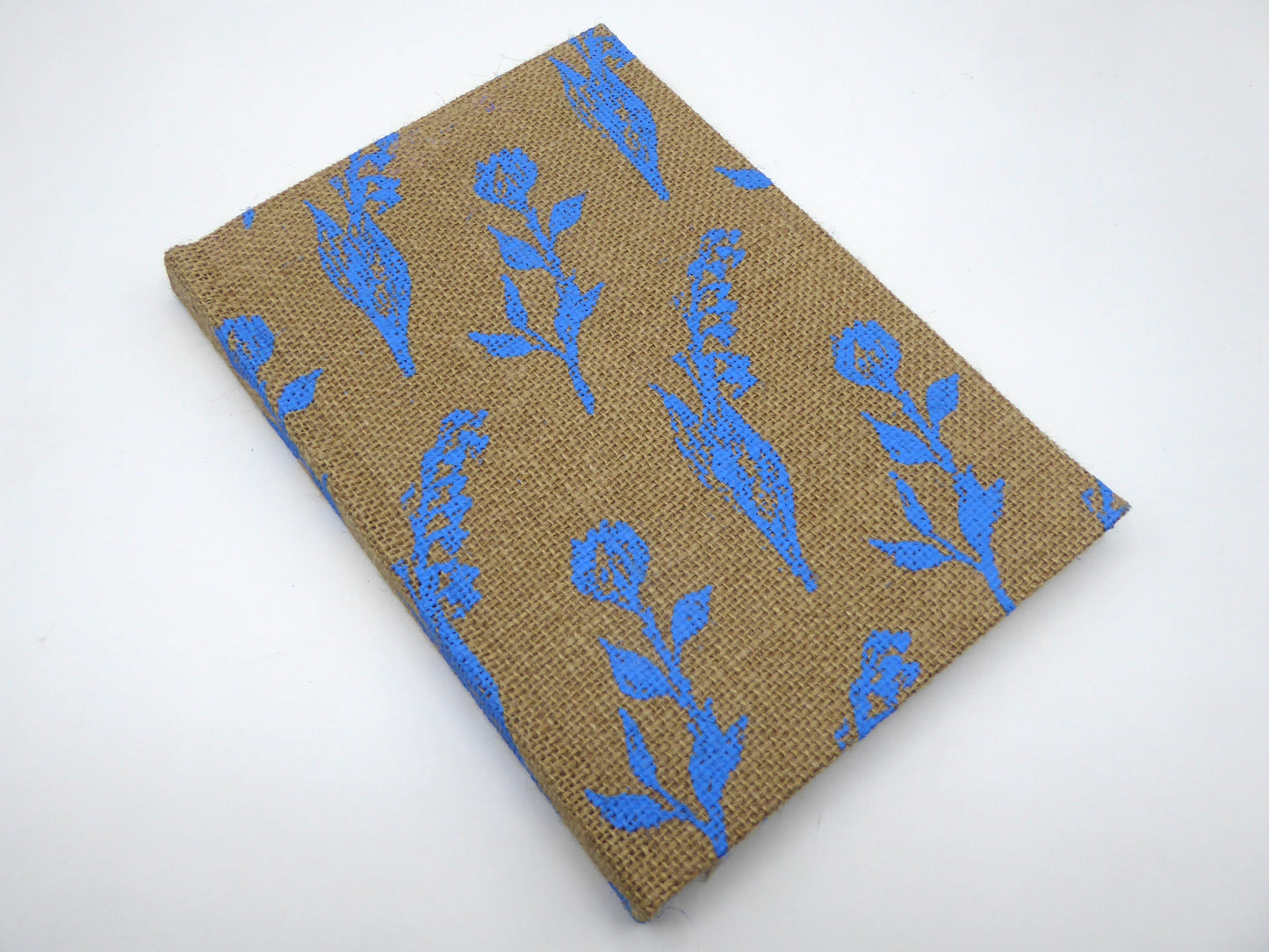 Handbook A5 Lokta Notebook, Hard Cover. Jute with Wild Flower Print.