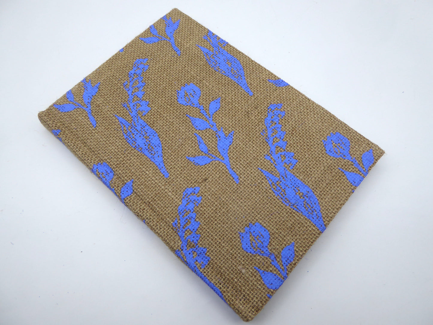 Handbook A5 Lokta Notebook, Hard Cover. Jute with Wild Flower Print.