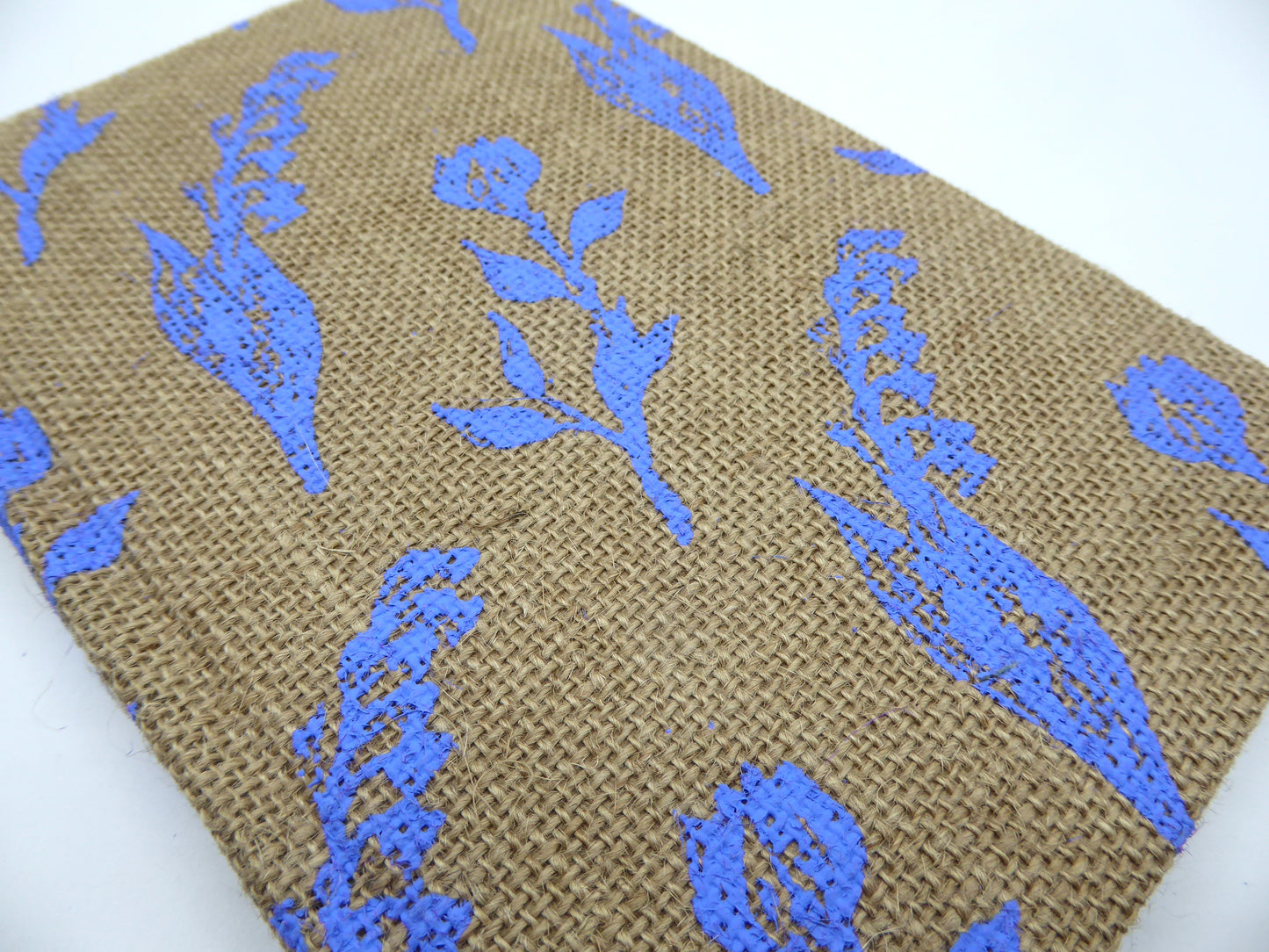 Handbook A5 Lokta Notebook, Hard Cover. Jute with Wild Flower Print.