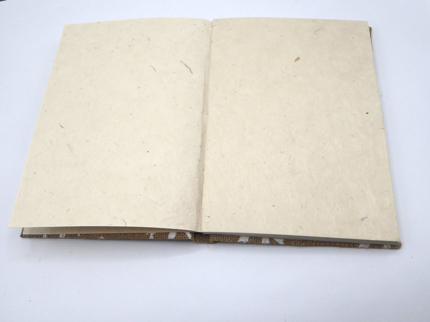 Handbook A5 Lokta Notebook, Hard Cover. Jute with Wild Flower Print.