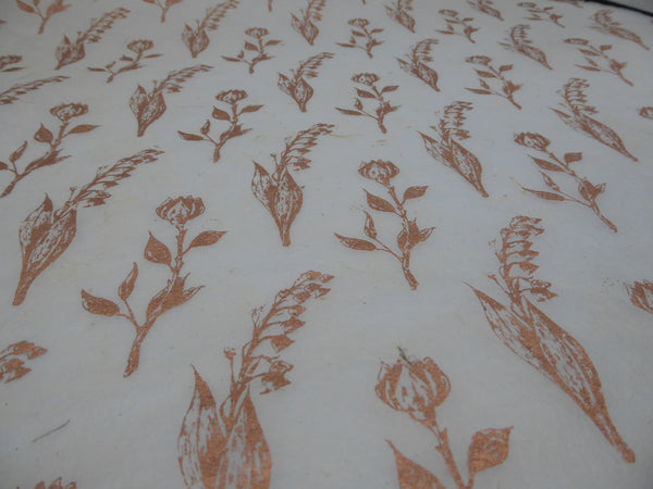 Wildflower design Hemp Tissue Paper. Handmade in Nepal