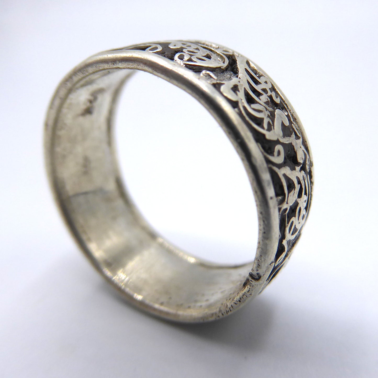 Handmade Silver Ring with Floral design