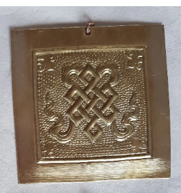 Brass Asthamangala Wall Hanging,  Eight Auspicious Buddhist Symbols (large)