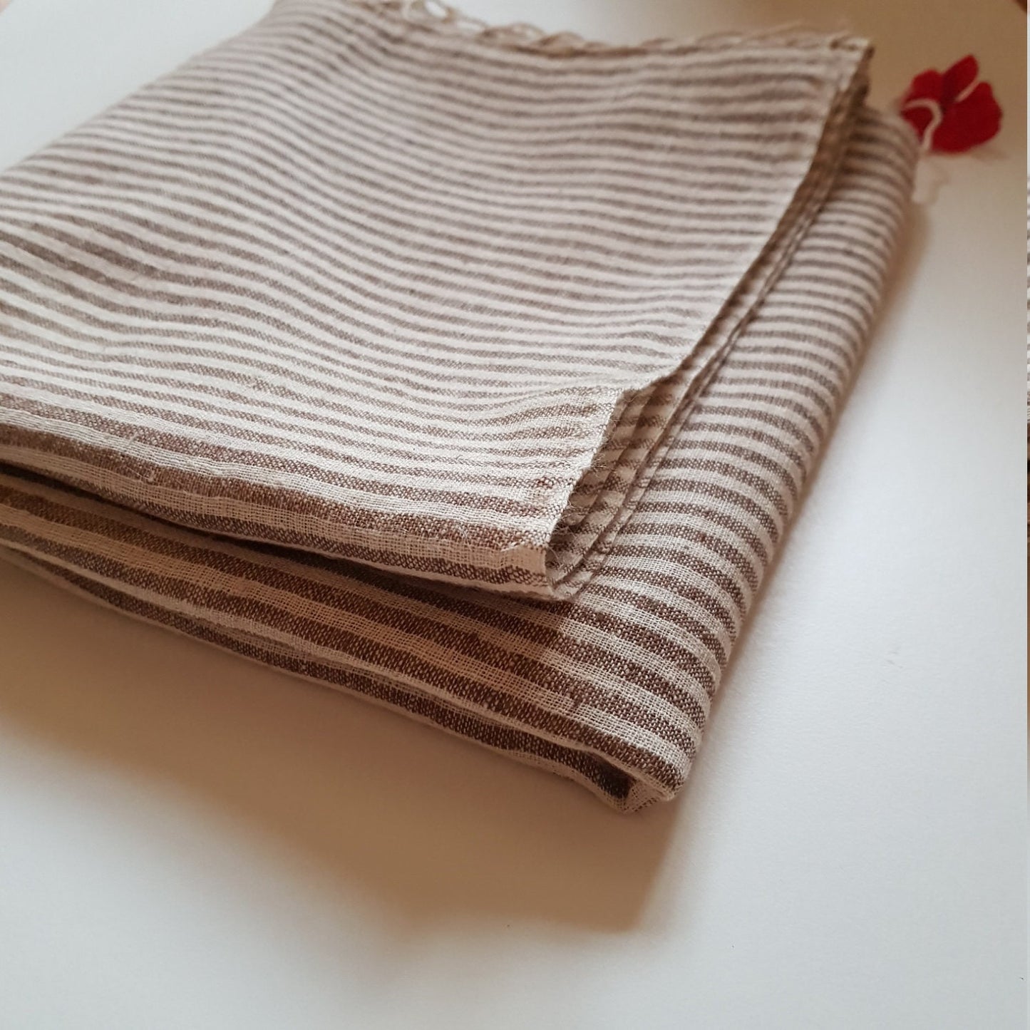 Hemp & Organic Cotton Scarf Woven on a Traditional Hand Loom