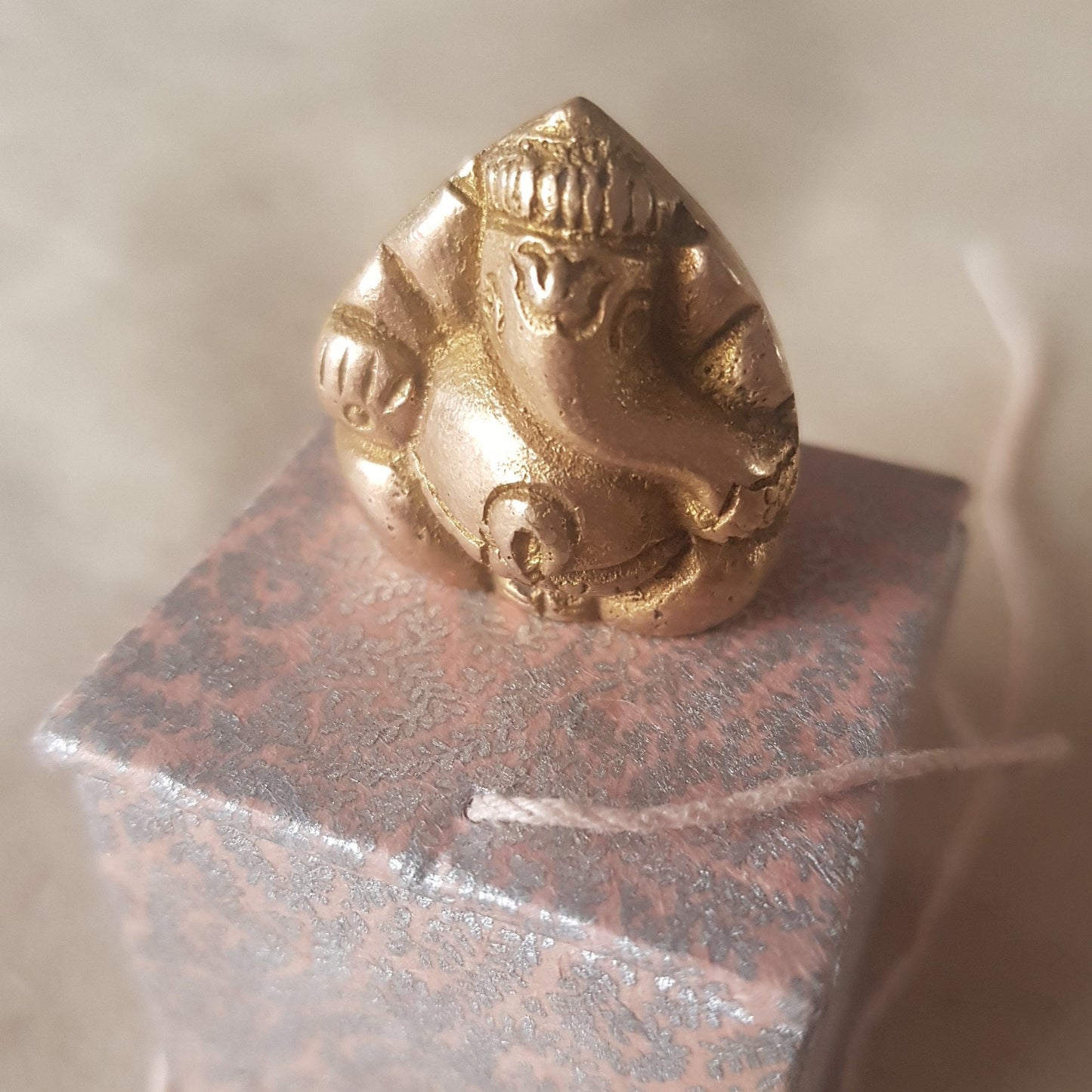 Brass Ganesh figurine