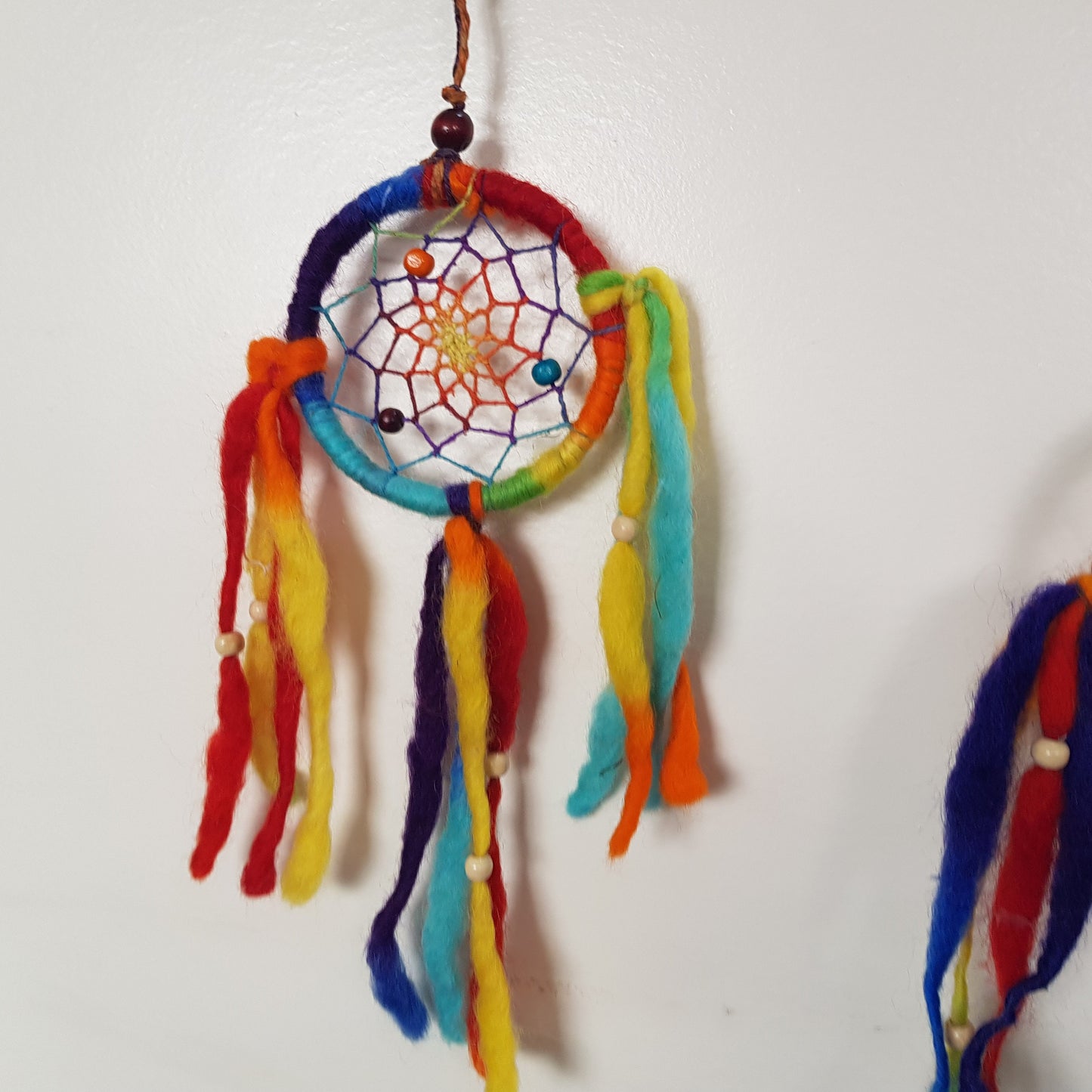 Rainbow Hemp & Wool Dreamcatchers