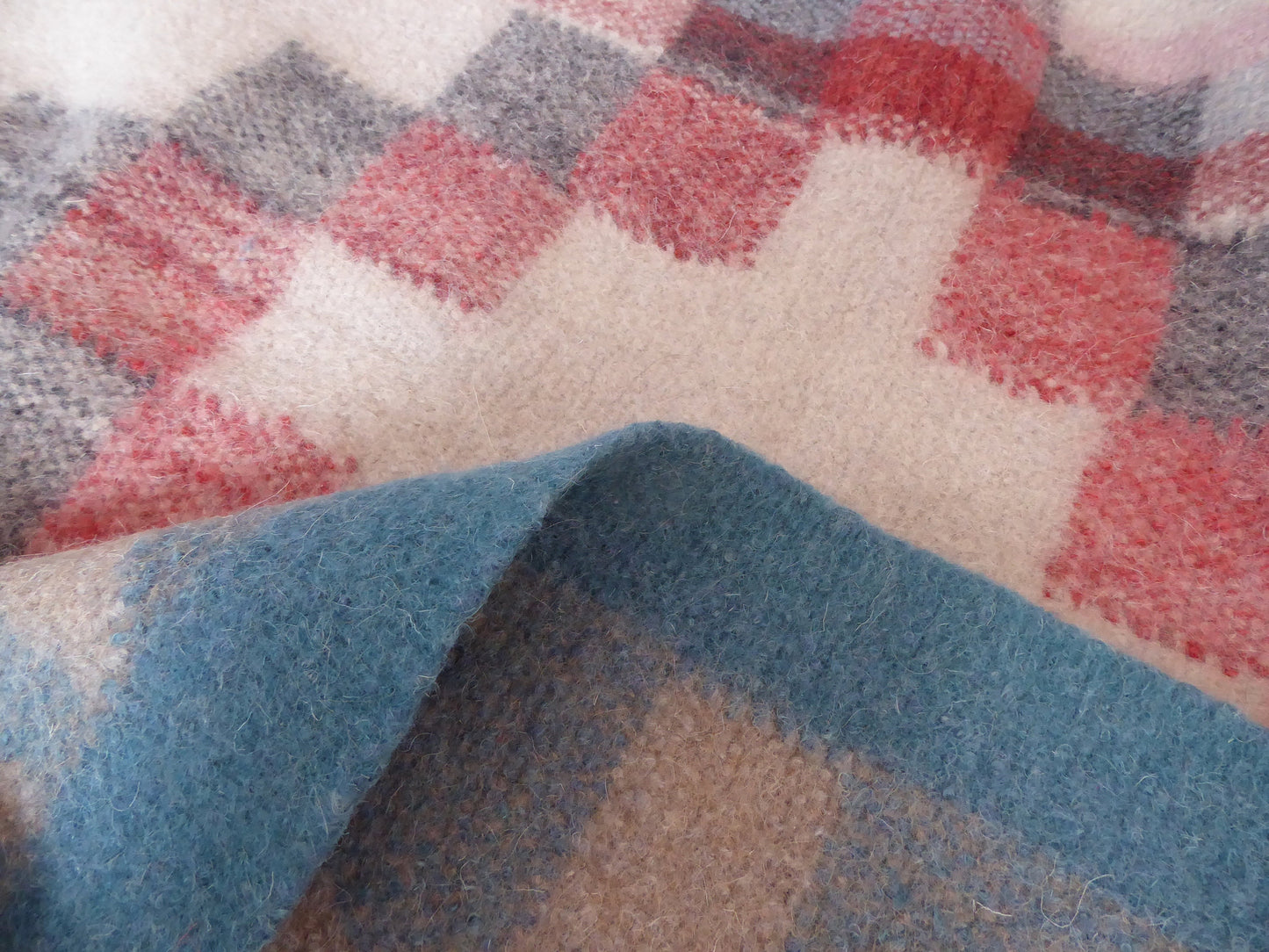 Boiled Wool 'Radhi' Rug, Large Blue