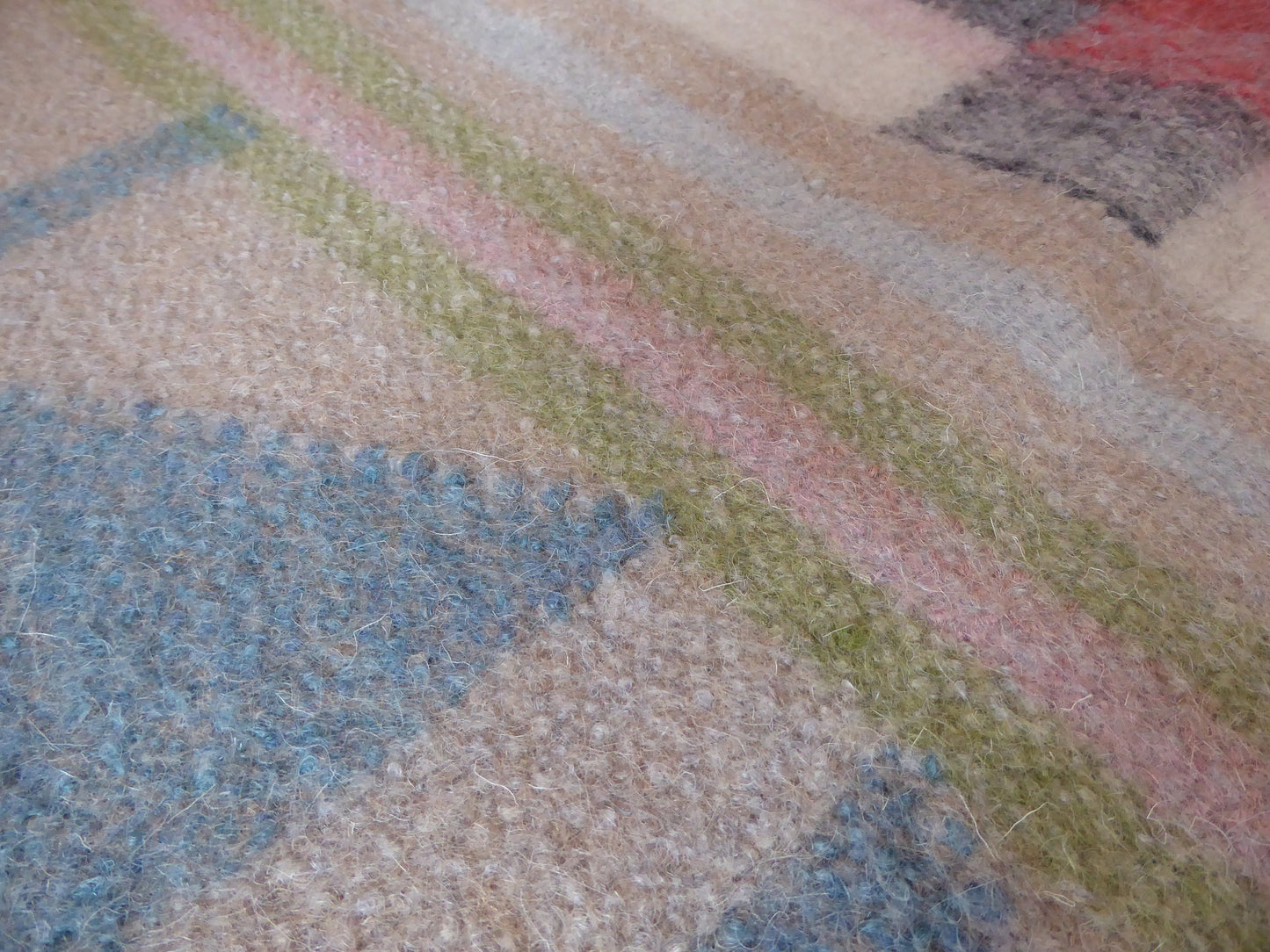 Boiled Wool 'Radhi' Rug, Large Blue