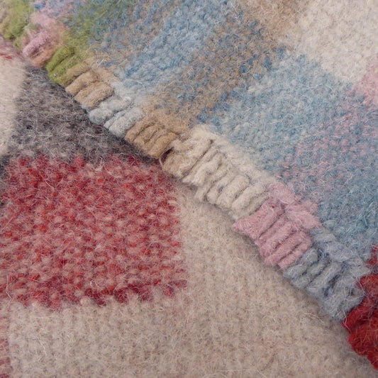 Boiled Wool 'Radhi' Rug, Large Blue