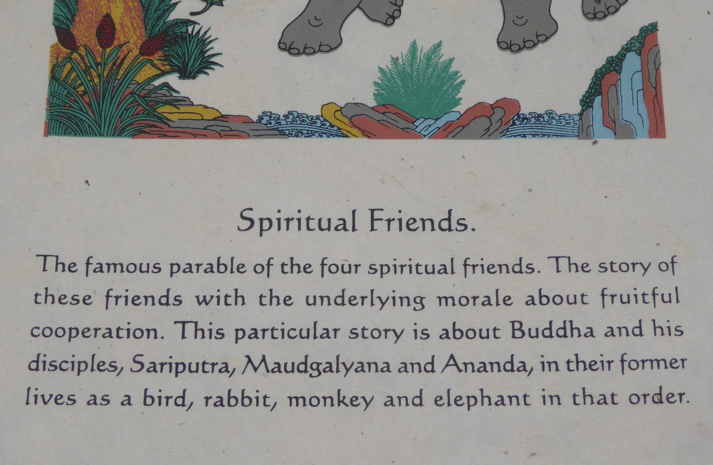 Tibetan Buddhism Wall Hanging 'Spiritual Friends'