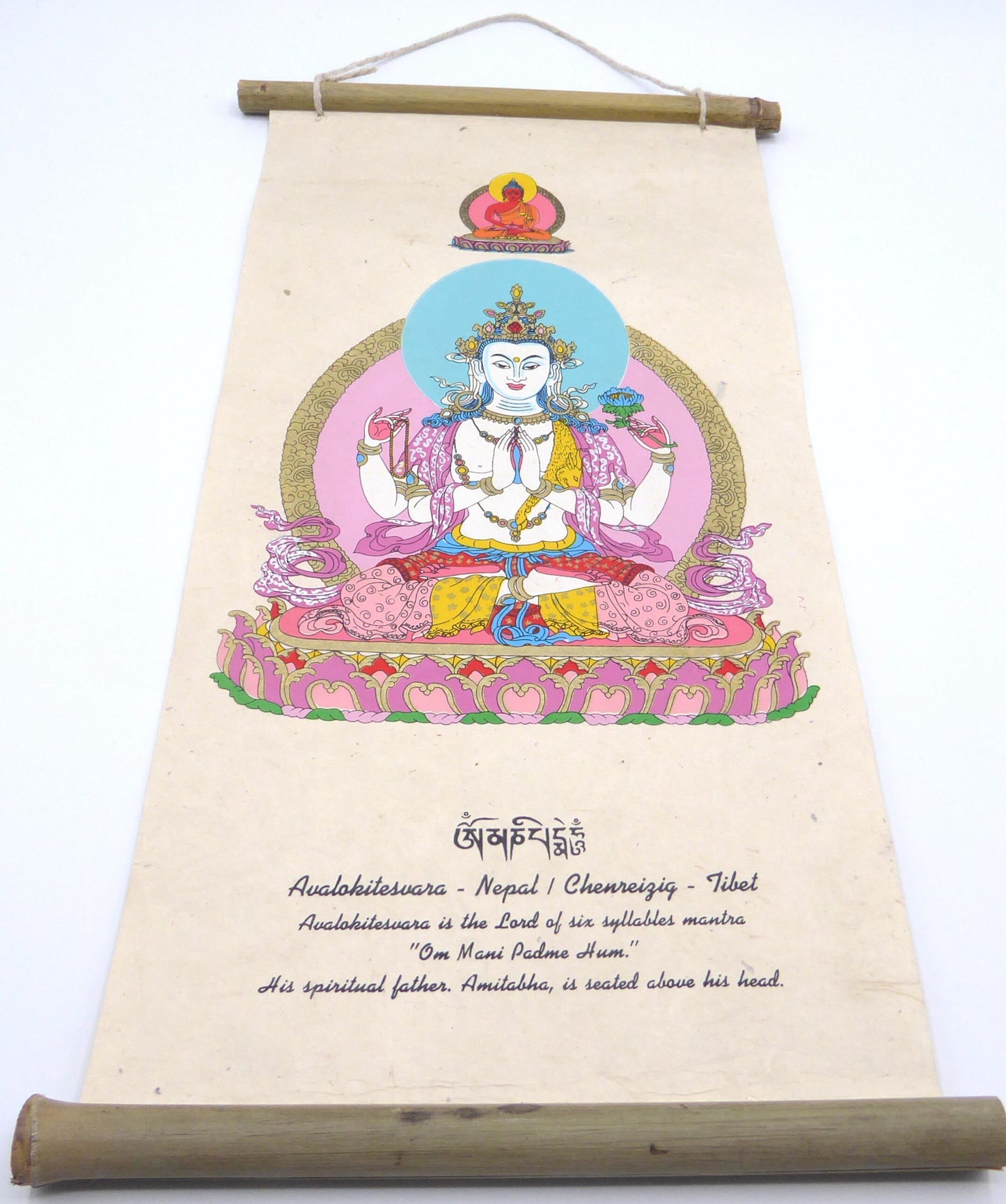 Tibetan Buddhism Wall Hanging 'Avalokiteshvara'