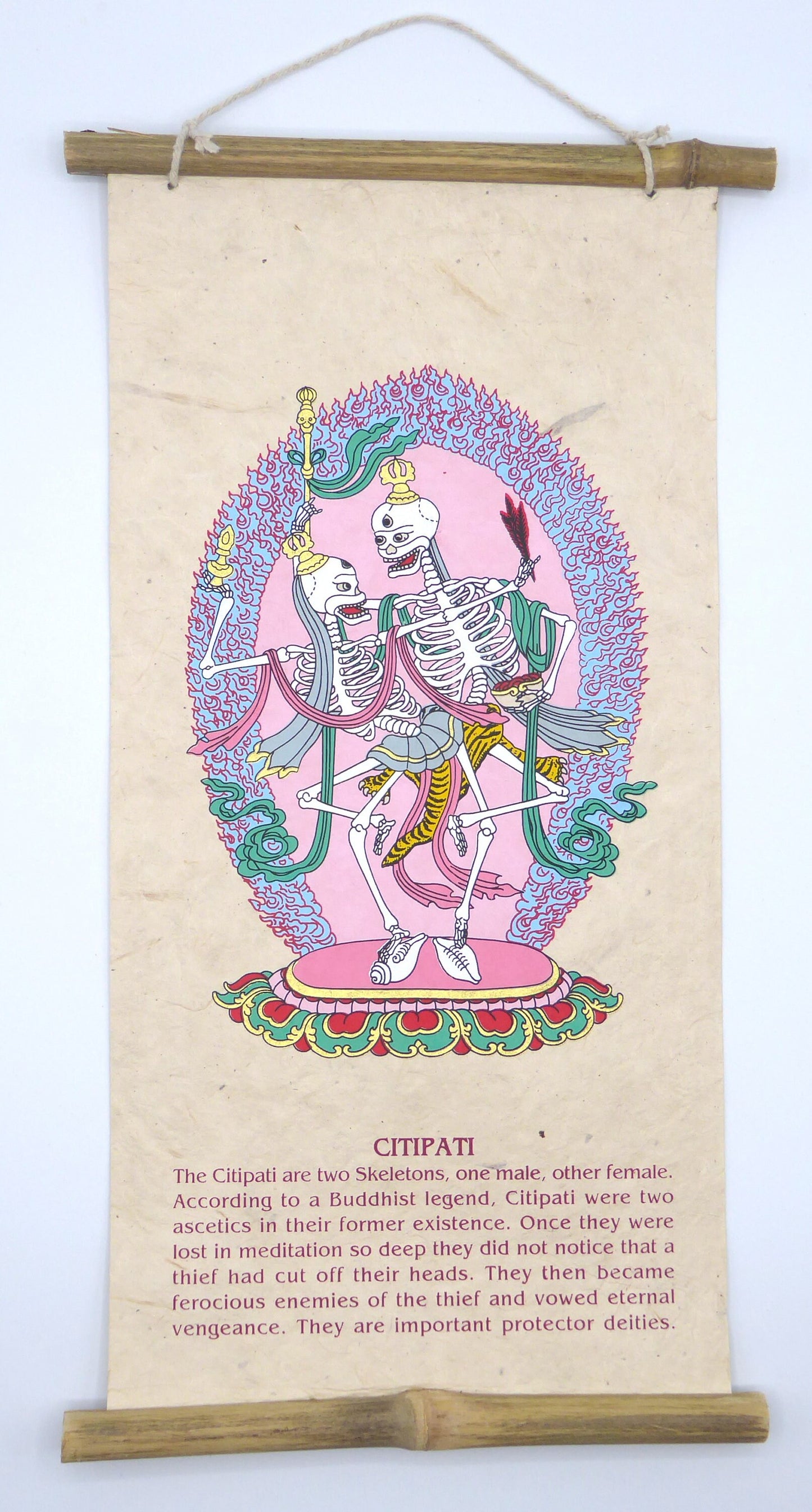 Tibetan Buddhism Wall Hanging 'Citipati'
