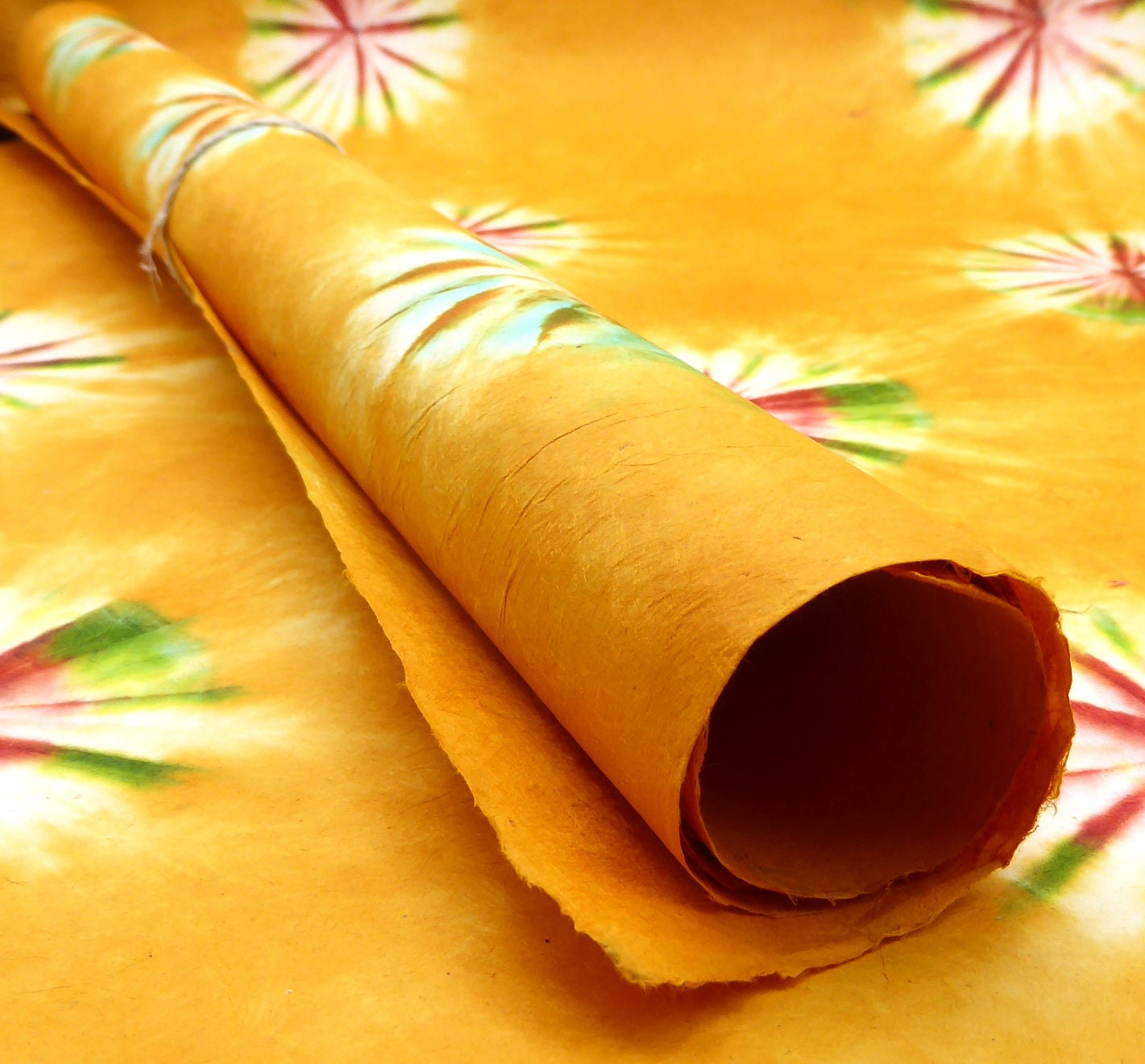 Tie-Dye Handmade Lokta Paper. 80GSM