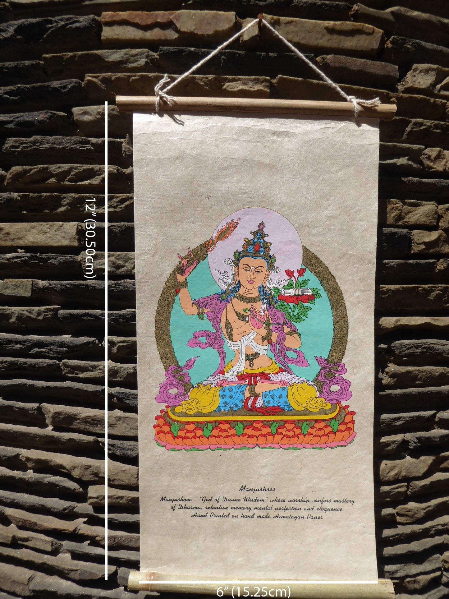 Tibetan Buddhism Wall Hanging, Manjushree