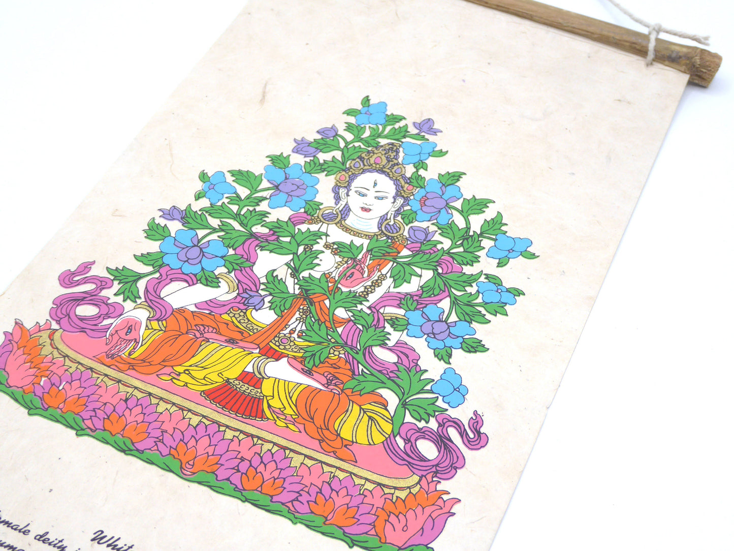 Tibetan Buddhism Wall Hanging 'White Tara'.