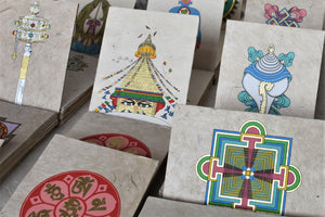 Handmade Lokta Cards, Gift Bags & Notebooks