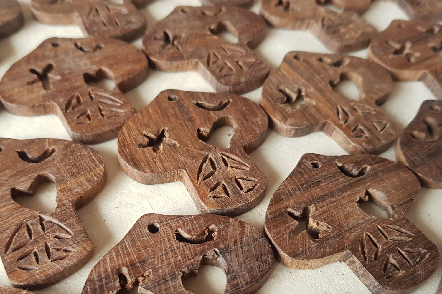 Wood and Bone Pendants