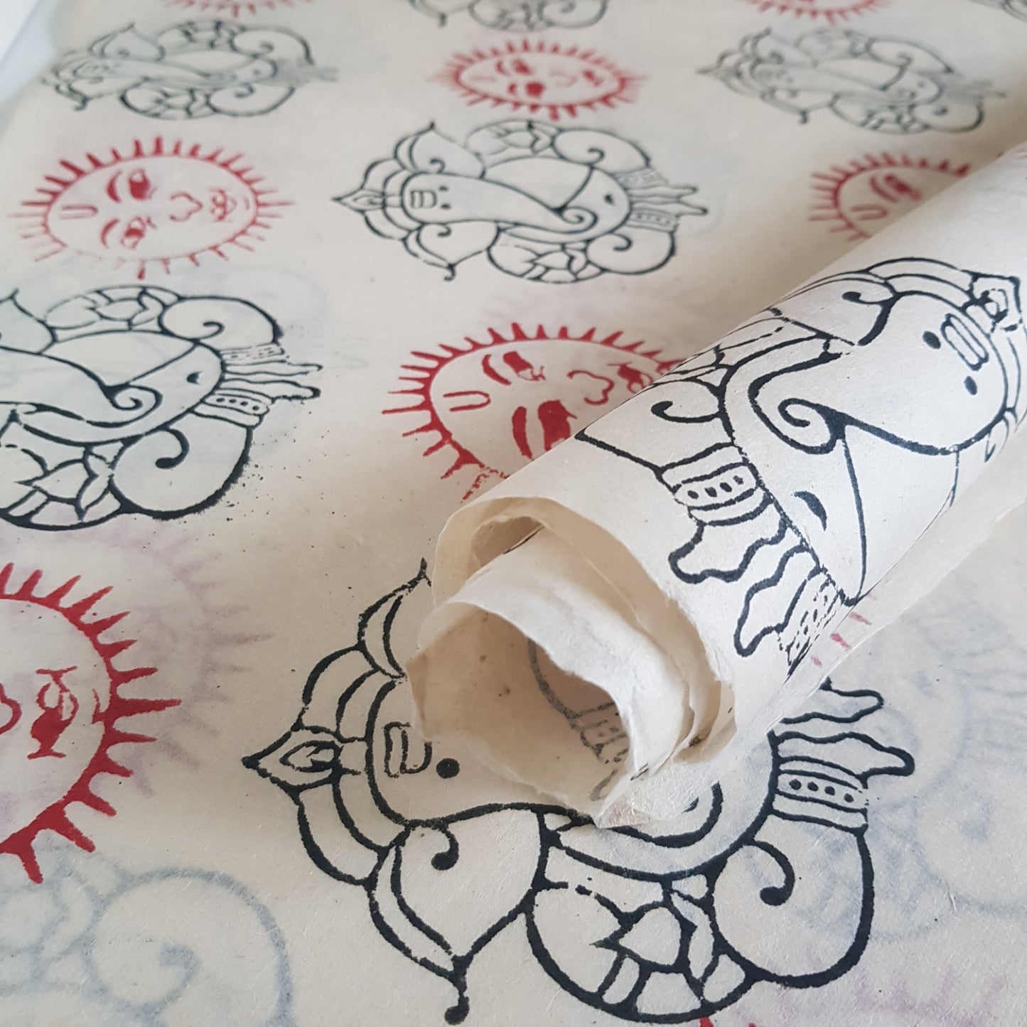 Lokta Block Prints - Big Bundle - 36 Large Sheets