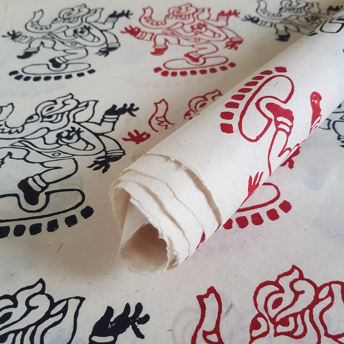 Lokta Block Prints - Big Bundle - 36 Large Sheets