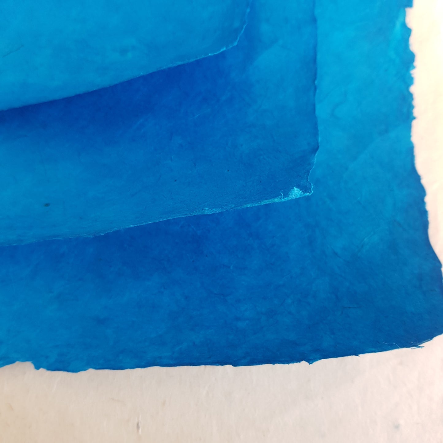 Lokta bundle in Cornflower Colours: Eight large sheets.