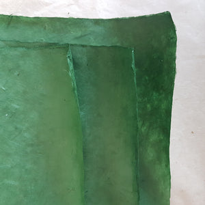 Dark Green Lokta Paper Handmade in the Himalayas 60-80GSM