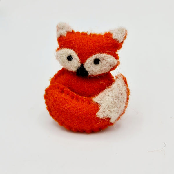 Mr. Felt Fox with Hanging Thread.