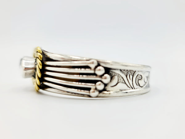 Handmade 925 Sterling Silver Crystal Cuff/Bracelet; ''Shrivatsa''