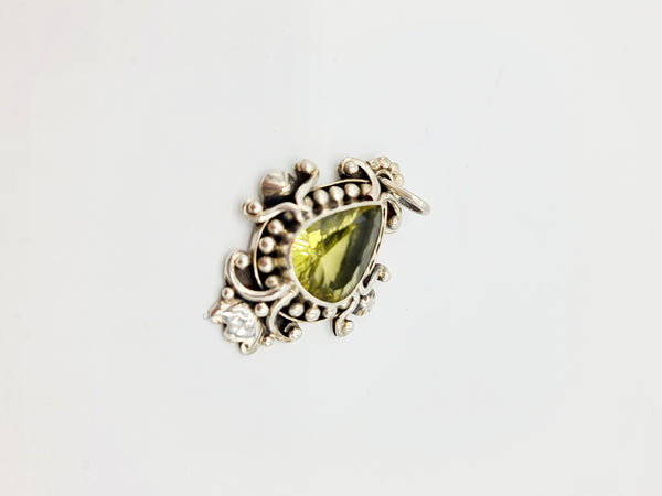 Handmade 925 Sterling Silver Lemon Topaz Pendant