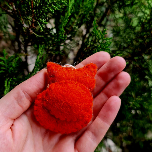 Mr. Felt Fox with Hanging Thread.