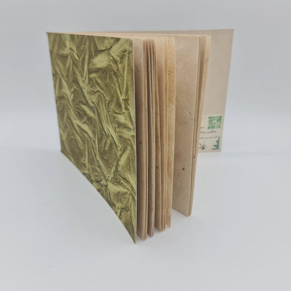 Handbound Soft Cover A5 Wrinked Lokta Landscape Sketchbook.