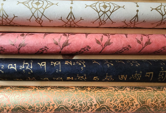 Lokta bundle in Mountain Shimmers - Four Large Sheets