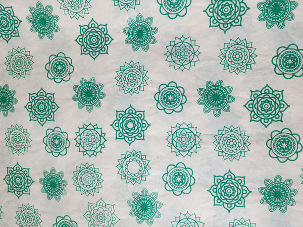 Vintage Lokta Paper Bundle - 8 Large Sheets 75 x50cm -  On Natural Lokta Silk Screen Collection