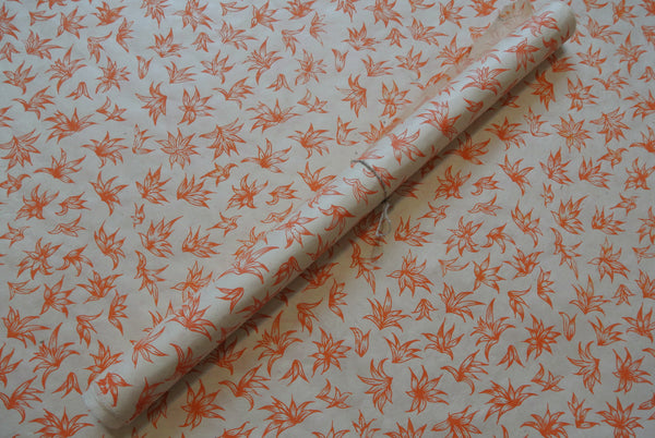 Vintage Lokta Paper Bundle - 8 Large Sheets 75 x50cm -  On Natural Lokta Silk Screen Collection