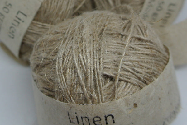Natural Linen Yarn Handspun in Nepal