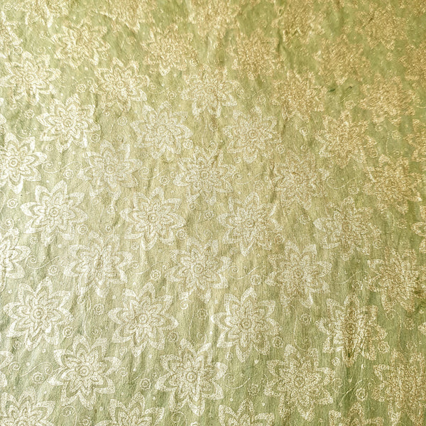 Lokta Paper Bundle - 4 Large Sheets 75 x50cm - Flowers of Gold Silk Screen Collection