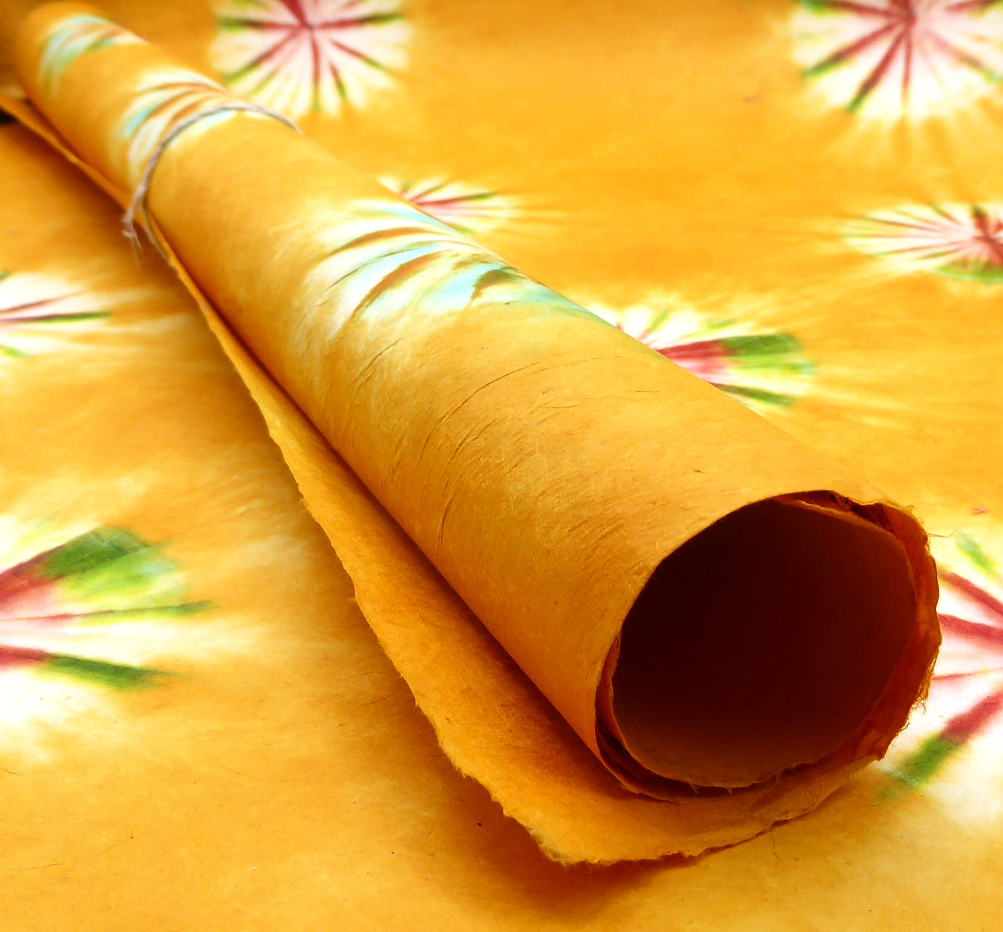 Lokta bundle in Sunshine Silk Screen Collection: Five large sheets.