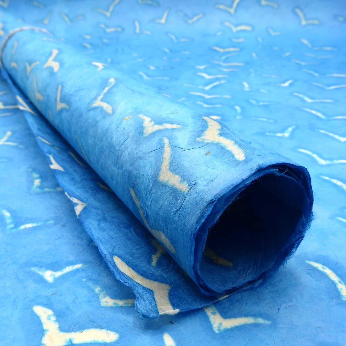 Lokta bundle in The Blues Silk Screen Collection - Five Large Sheets