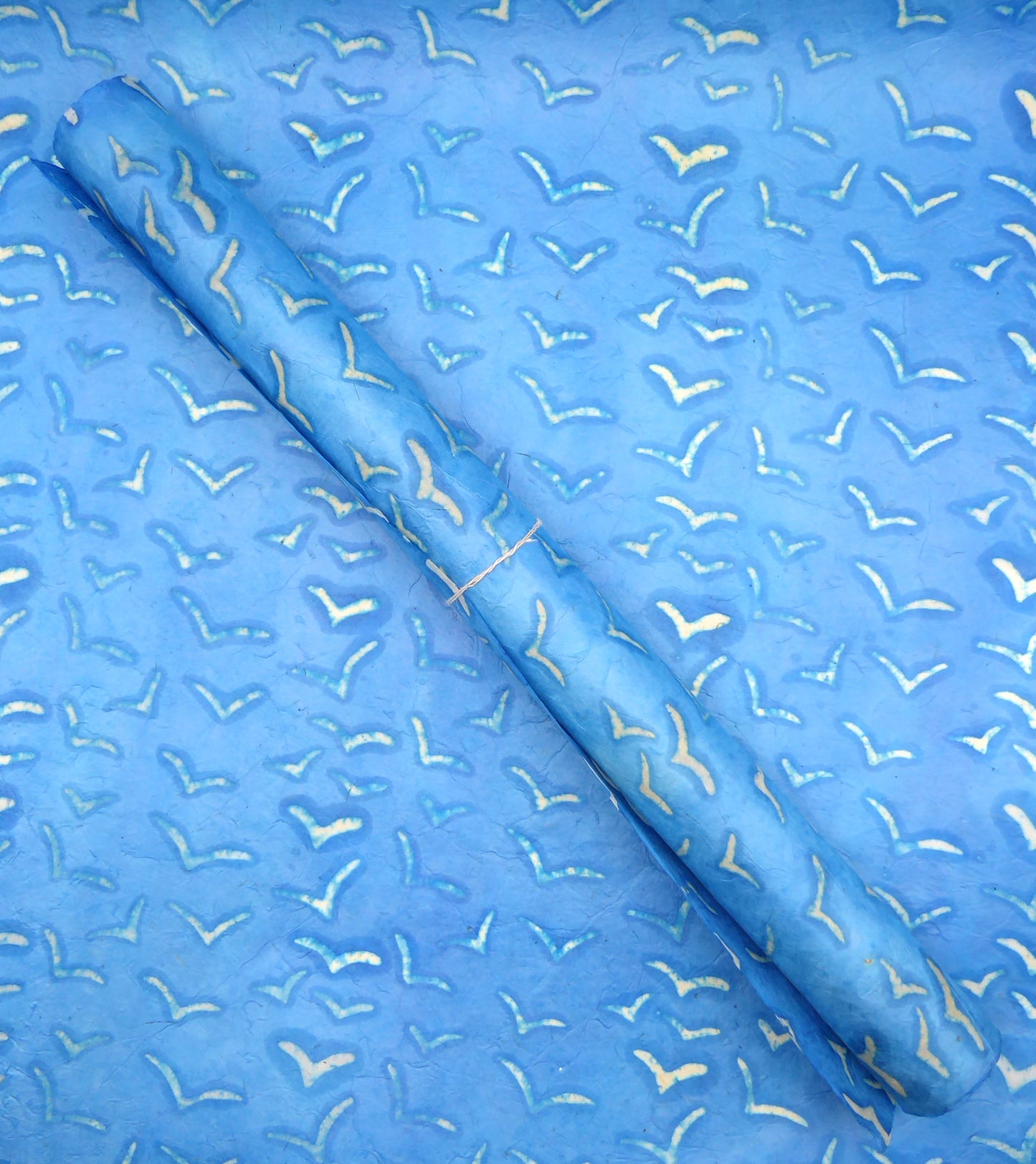 Lokta bundle in The Blues Silk Screen Collection - Five Large Sheets