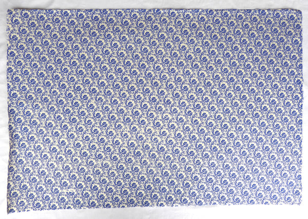 Navy Blue Flower Print on Lokta Paper, Tree Free & Sustainable