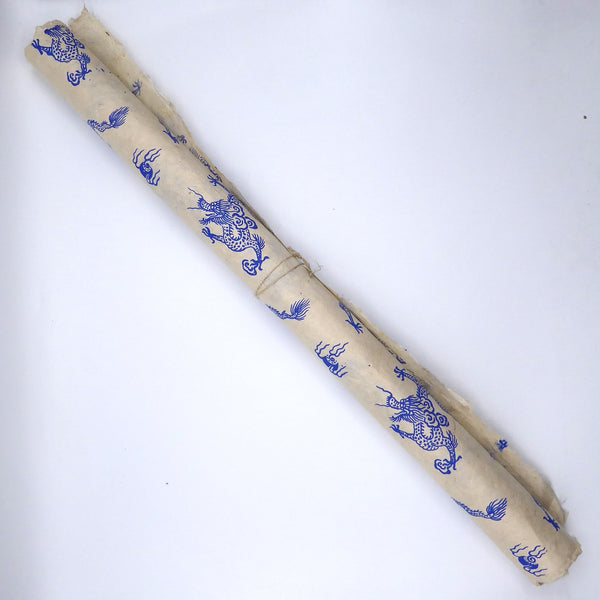 Blue Dragons Print on Lokta Paper, Tree Free & Sustainable
