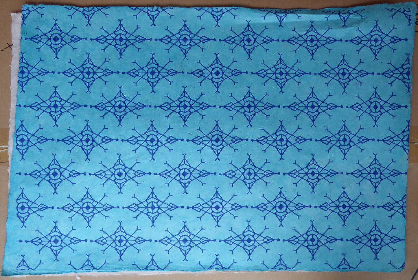 Lokta bundle in The Blues Silk Screen Collection - Five Large Sheets