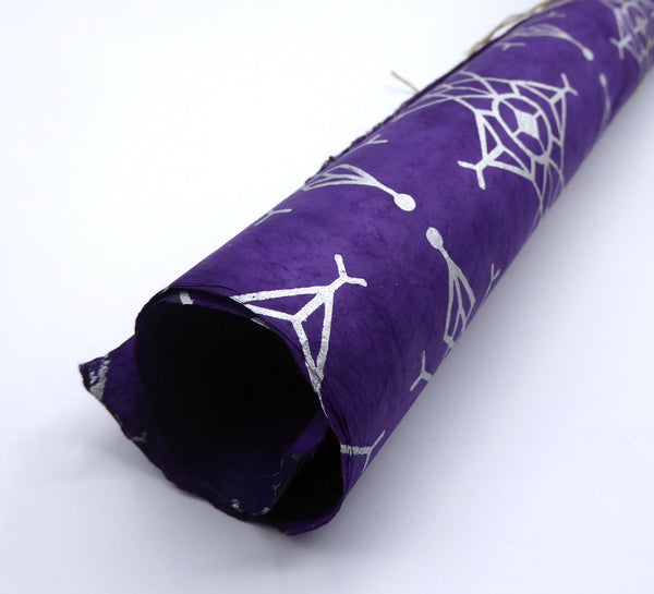 Lokta Paper Bundle - 6 Large Sheets 75 x50cm - Silk Screen Print Mix it Up Collection