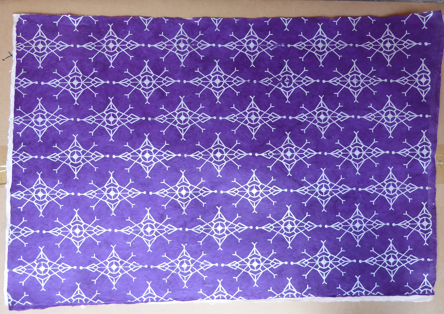 Lokta Paper Bundle - 6 Large Sheets 75 x50cm - Silk Screen Print Mix it Up Collection