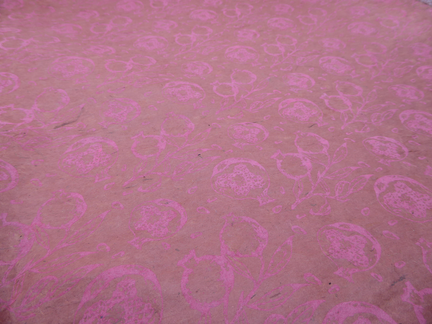 Lokta Paper Bundle - 6 Large Sheets 75 x50cm - Silk Screen Print Mix it Up Collection