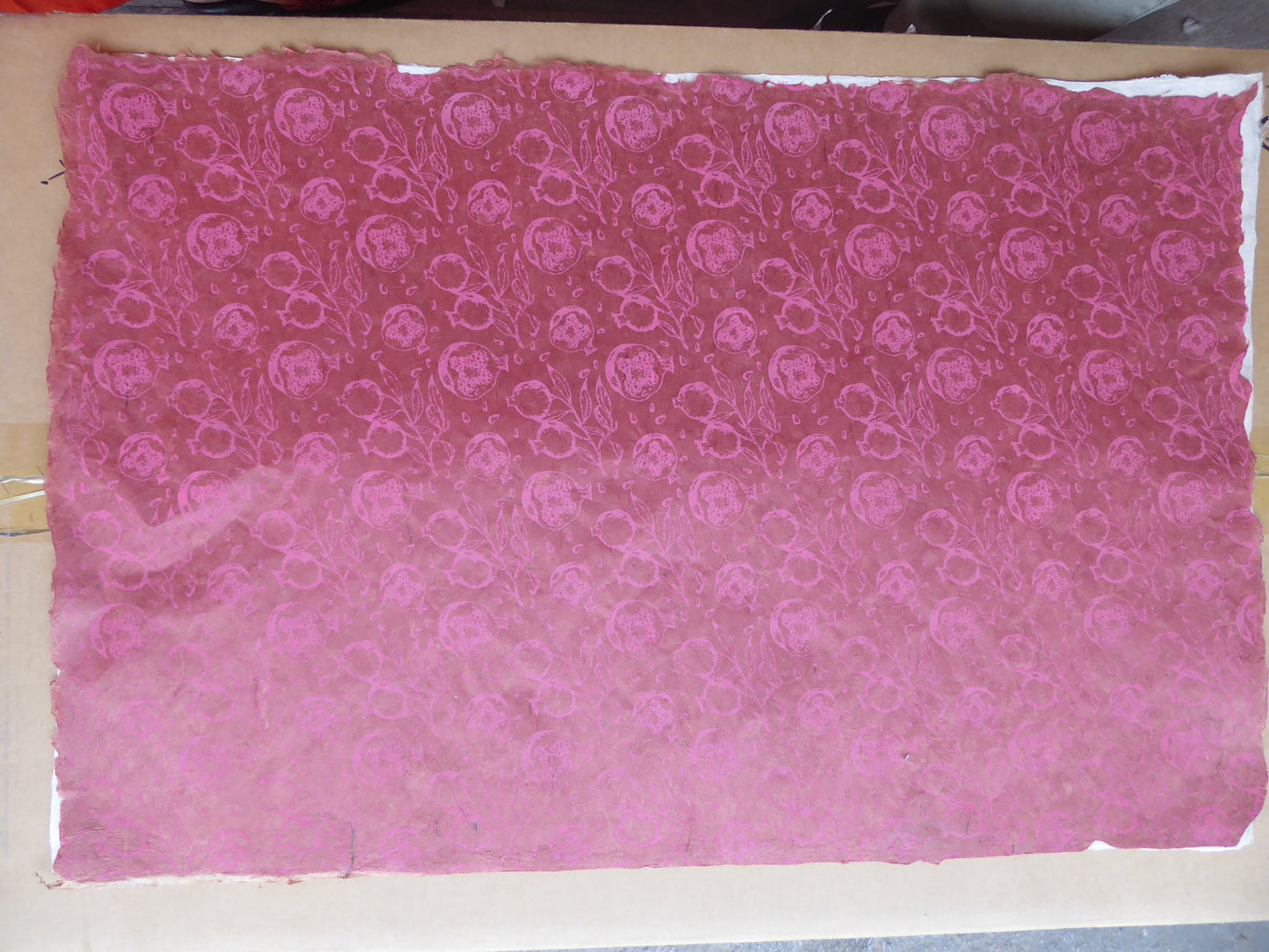 Lokta Paper Bundle - 6 Large Sheets 75 x50cm - Silk Screen Print Mix it Up Collection