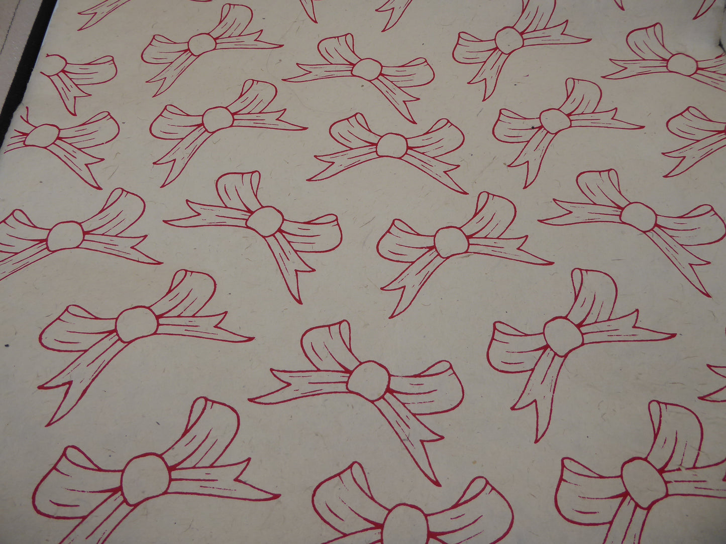 Lokta bundle in Red Xmas Gift Wrap - Three Large Sheets