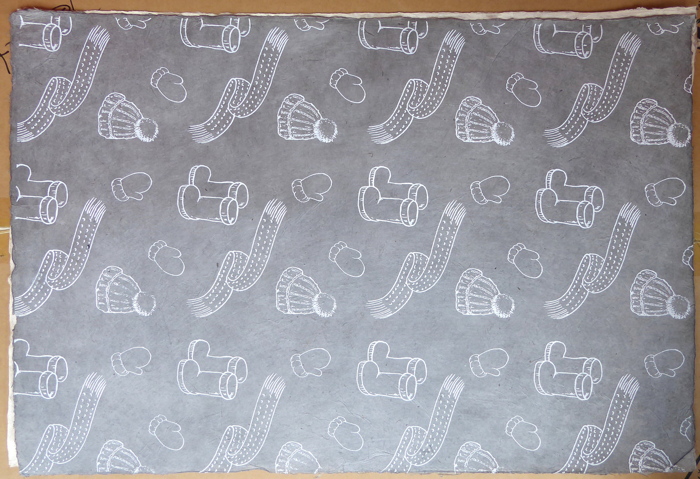 Winter Woollies Design Lokta Paper Handmade in the Himalayas