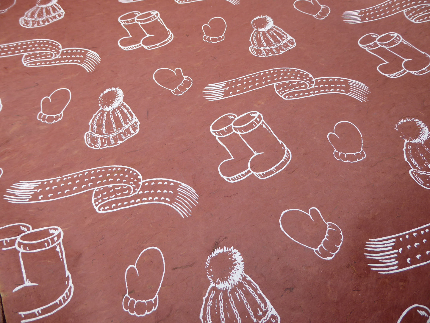 Winter Woollies Design Lokta Paper Handmade in the Himalayas