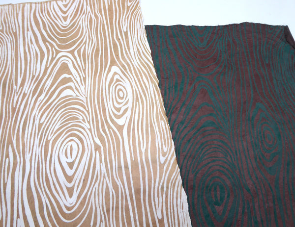 Tree Rings on Lokta Paper, Tree Free & Sustainable