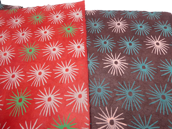 Vintage Lokta Paper Bundle - 5 Large Sheets 75 x50cm - Vintage Play Silk Screen Print Collection